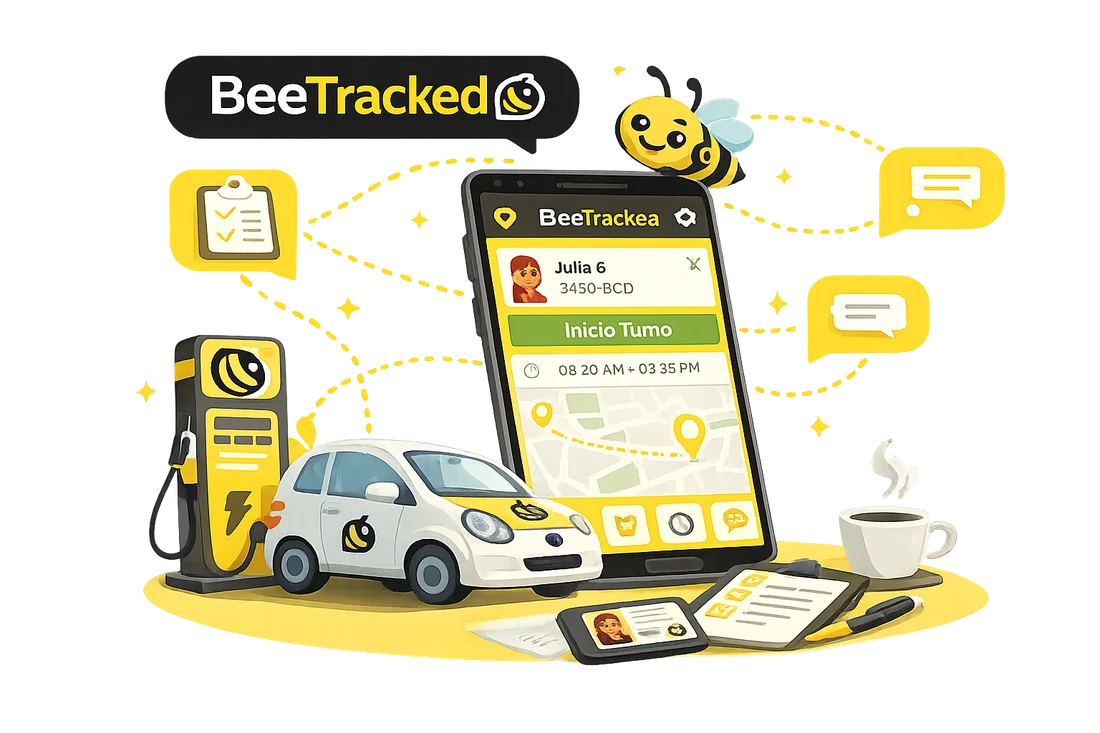 Aplicación BeeTracked de Bee Zero